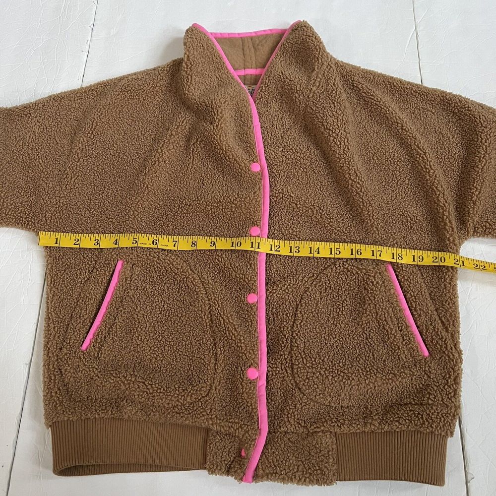 Marine Layer Sierra Camel Sherpa Jacket Size S - Picture 5 of 6
